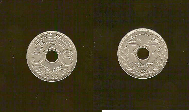 5 centimes Lindauer 1938 BU
